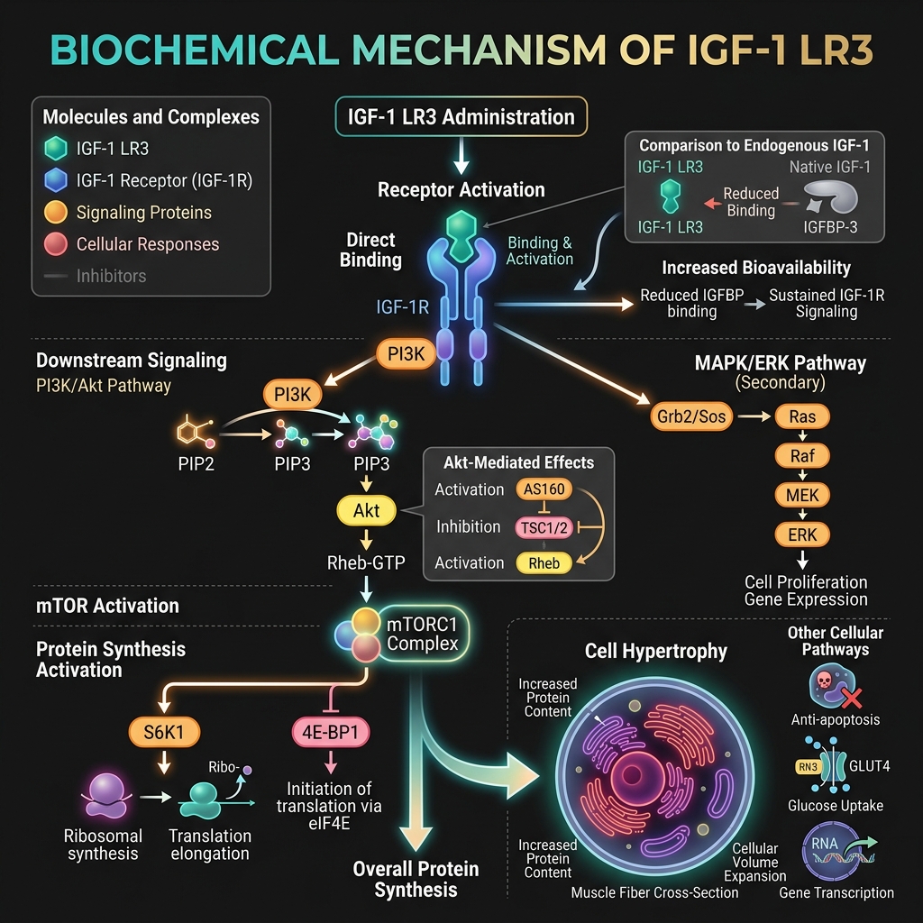 IGF-1 LR3 mechanism diagram