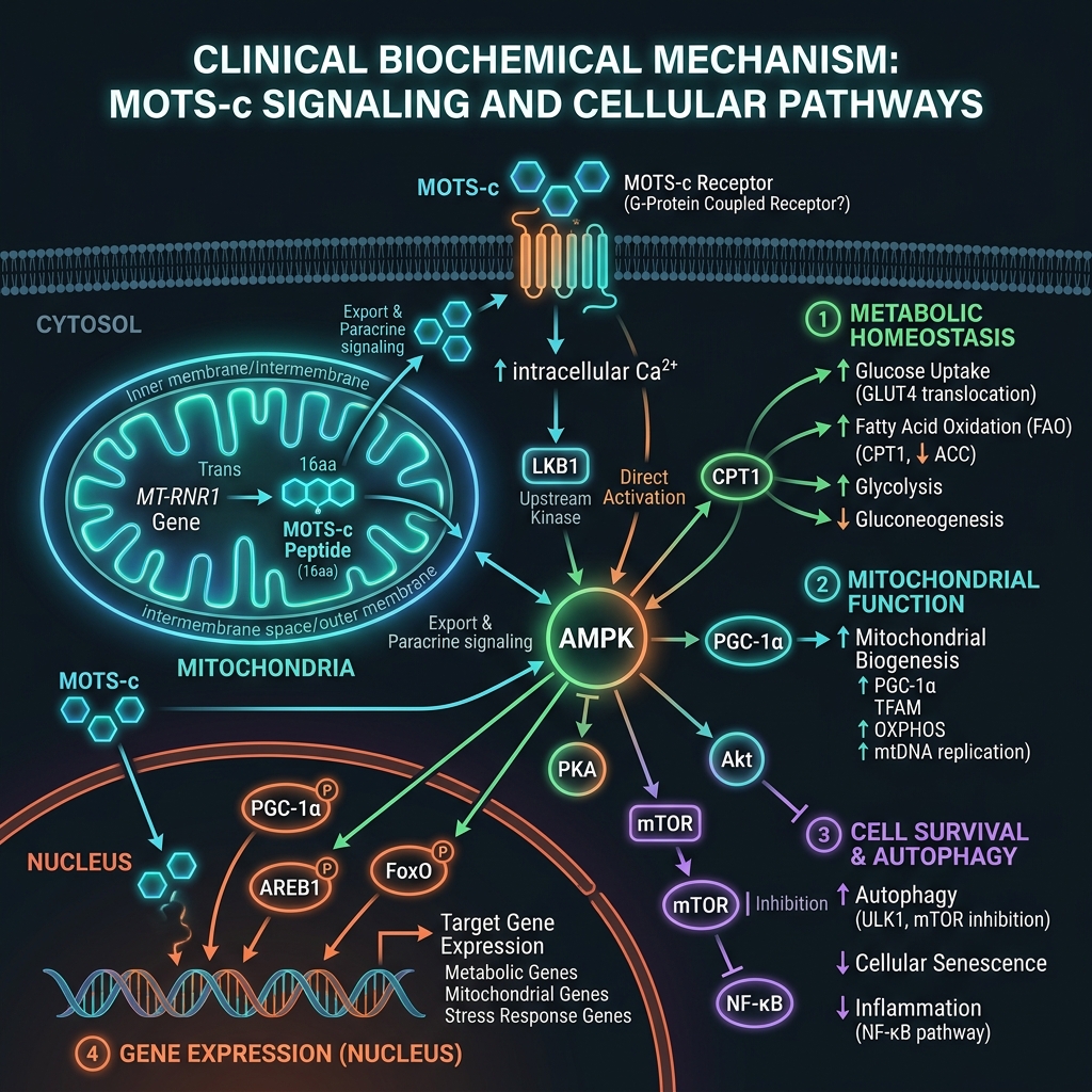 MOTS-c mechanism diagram