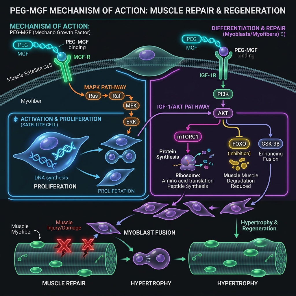 PEG-MGF mechanism diagram