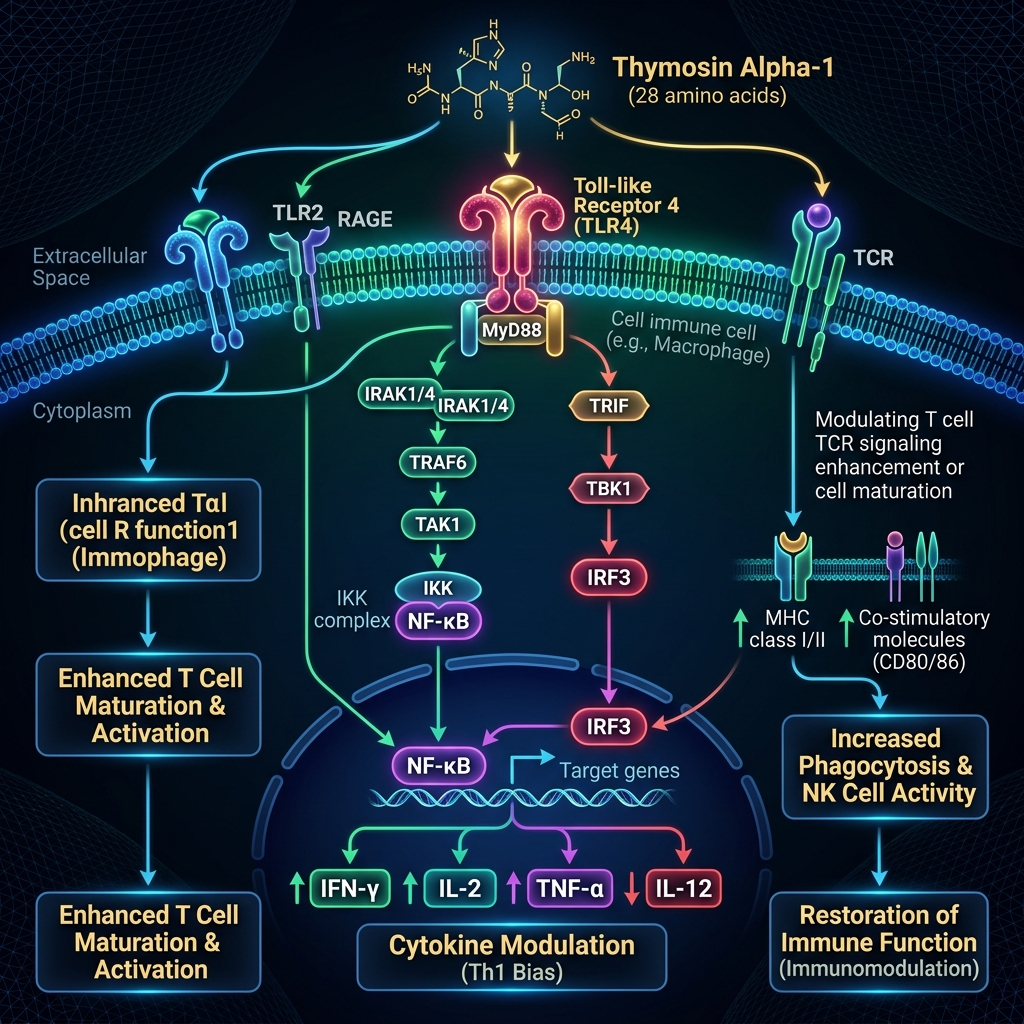 Thymosin Alpha-1 mechanism diagram