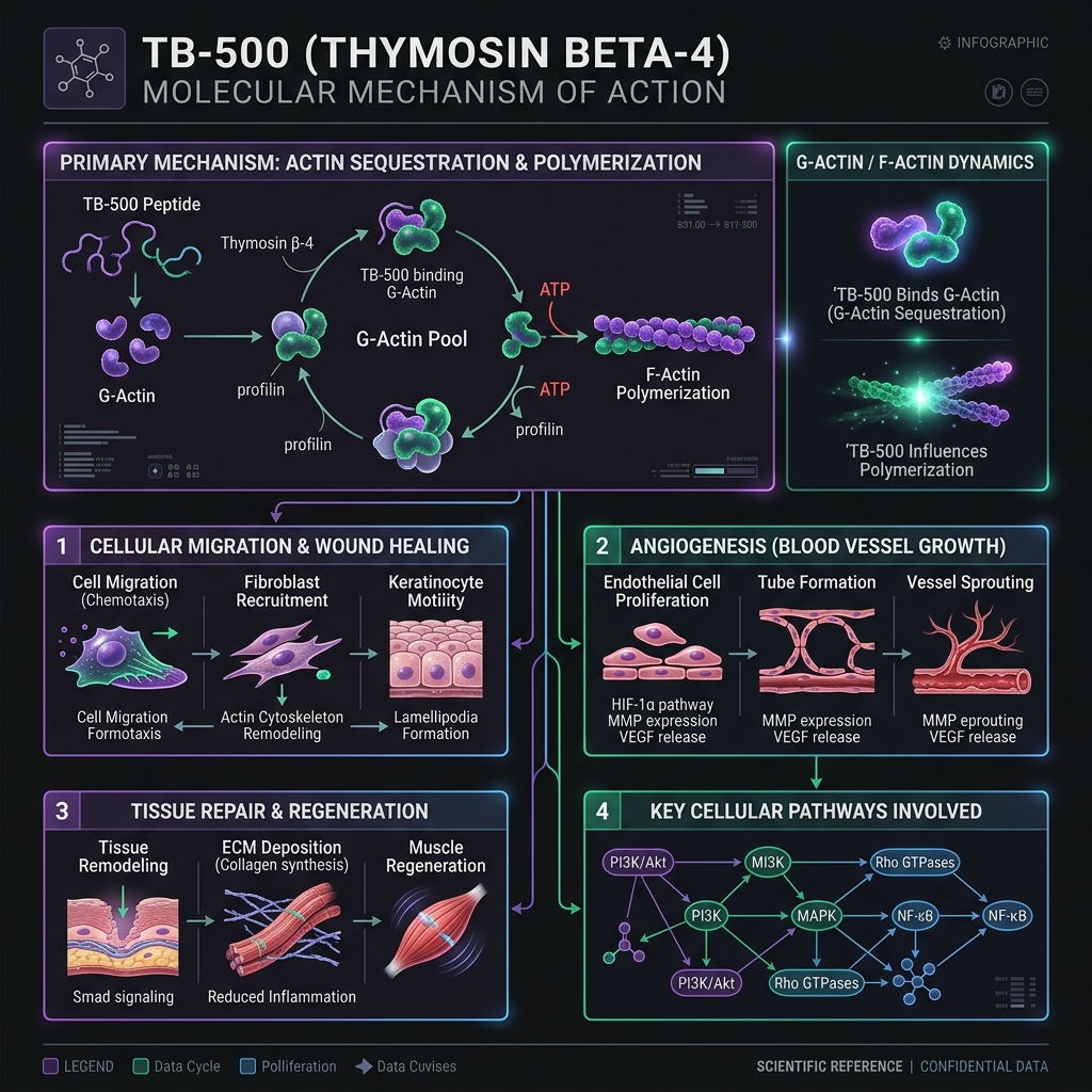 Thymosin Beta-4 mechanism diagram